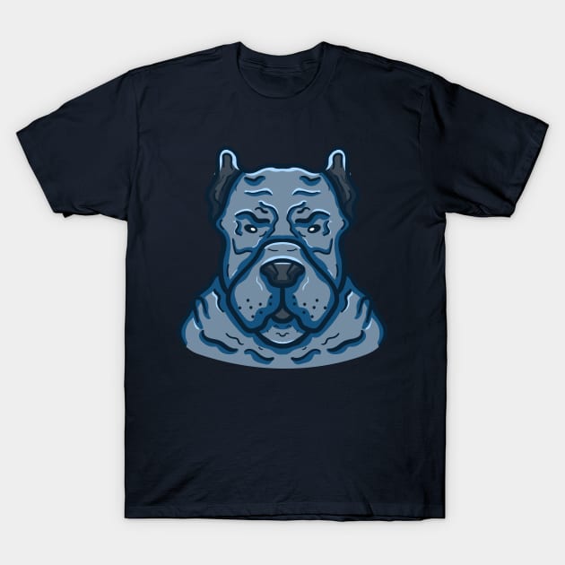 Angry Cane Corso Dog T-Shirt by Dzulhan